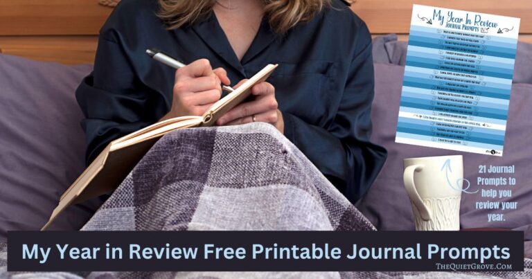 My Year in Review Free Printable Journal Prompts