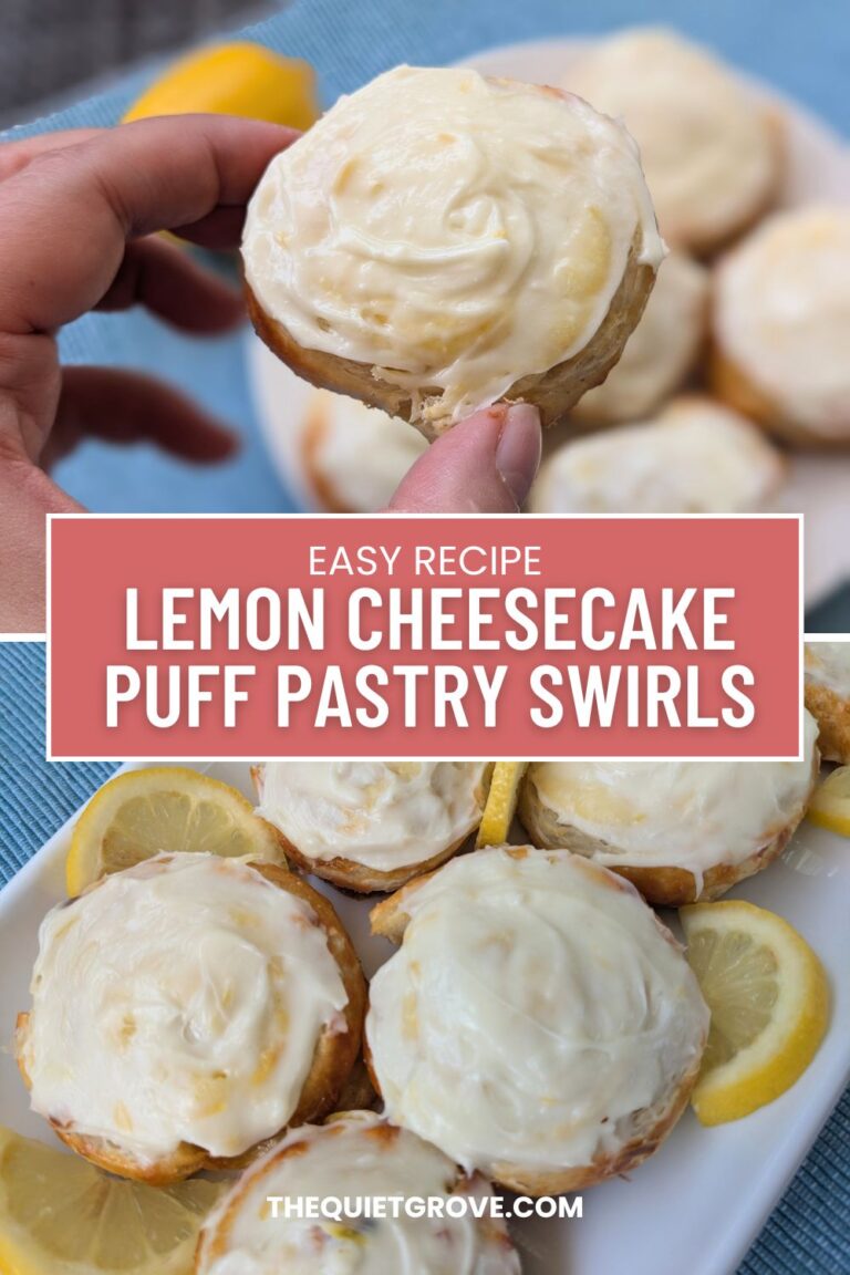 Lemon Cheesecake Puff Pastry Swirls