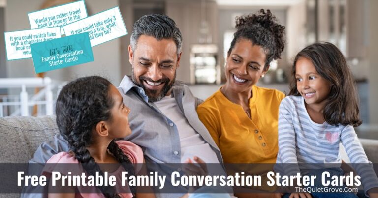 Free Printable Family Conversation Starter Cards