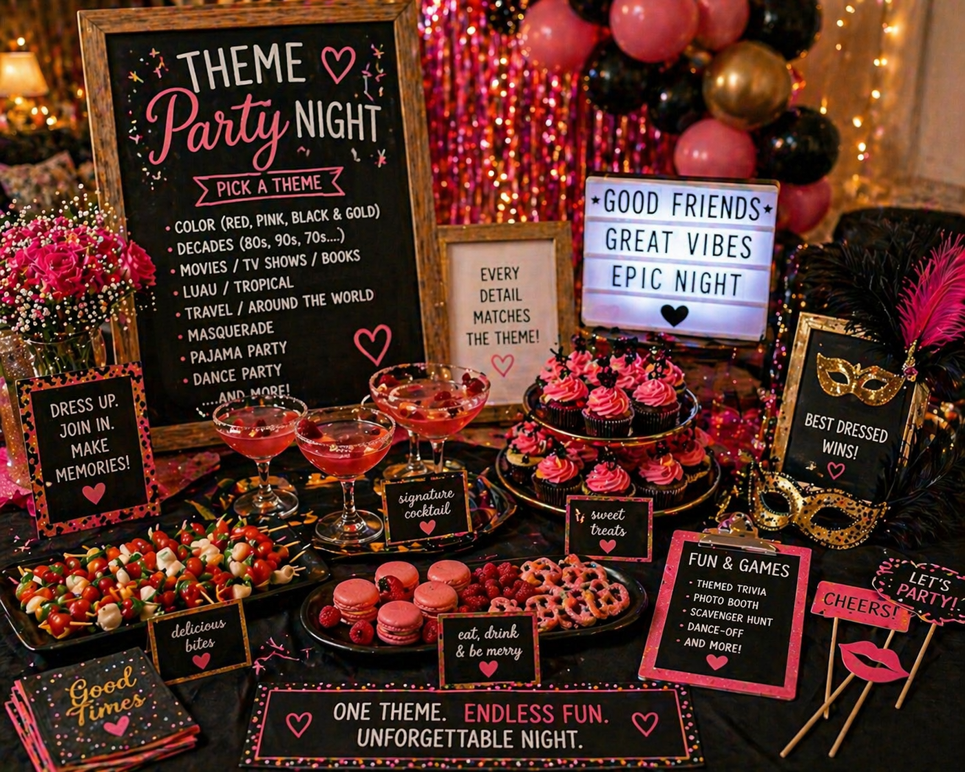 simple dress up themes for ladies night 21 Girls Ideas You'll Actually Want to Host ⋆ The Quiet Grove full abaya